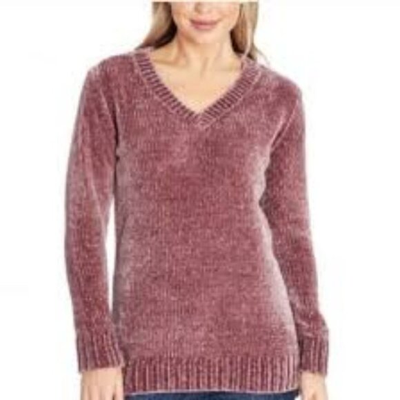 Orvis | Chenille Pullover Sweater In Mauve - Picture 3 of 6